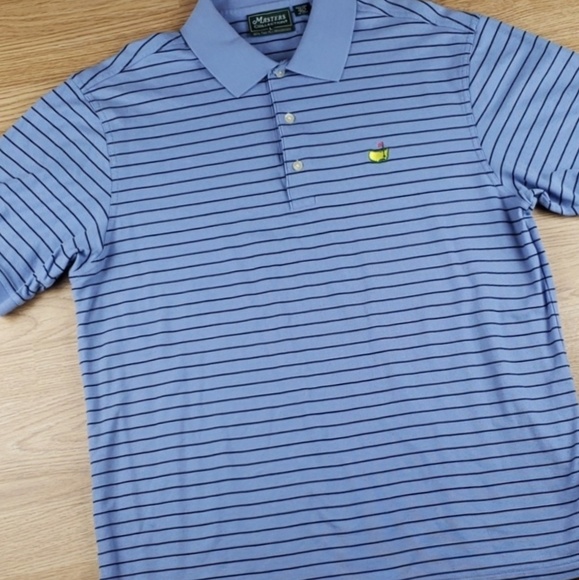 Masters Collection Other - Masters Collection Striped Golf Polo Sz L